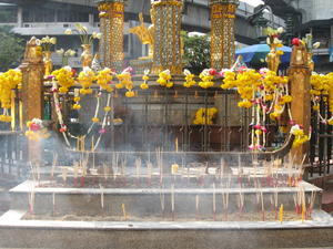 Incense at Erawan Brahma Shrine