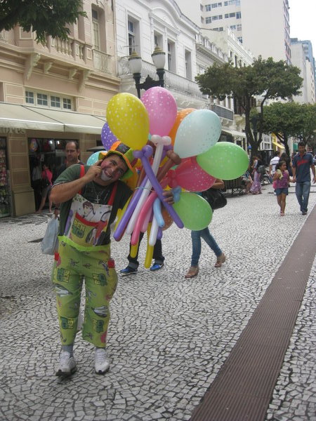 A clown in Curitiba