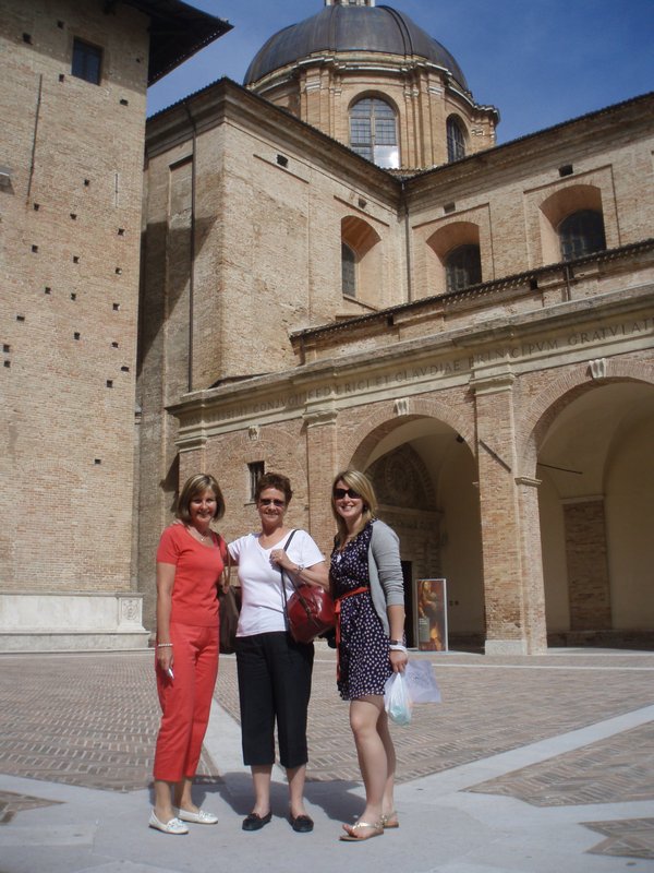 Deb, Dianne and I in front of the Palace