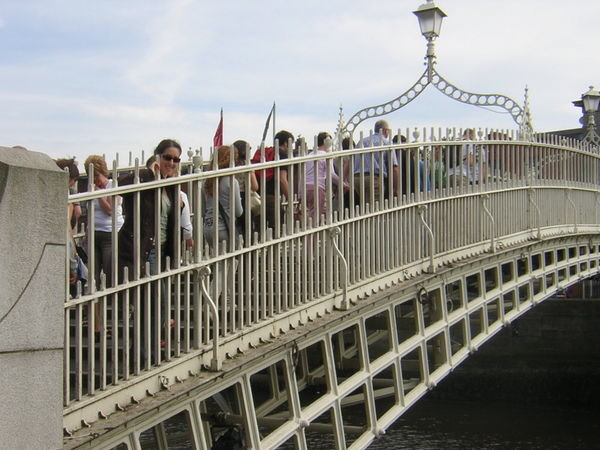 On Halfpenny Bridge, Dublin