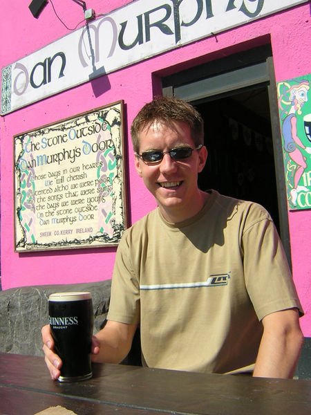 One of Simon's many pints of Guinness