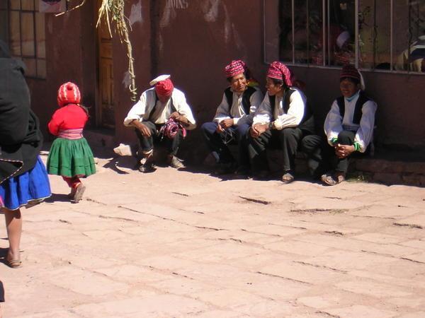 Locals at Taquile