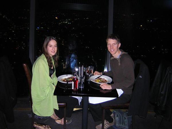 Dinner up the Sky Tower