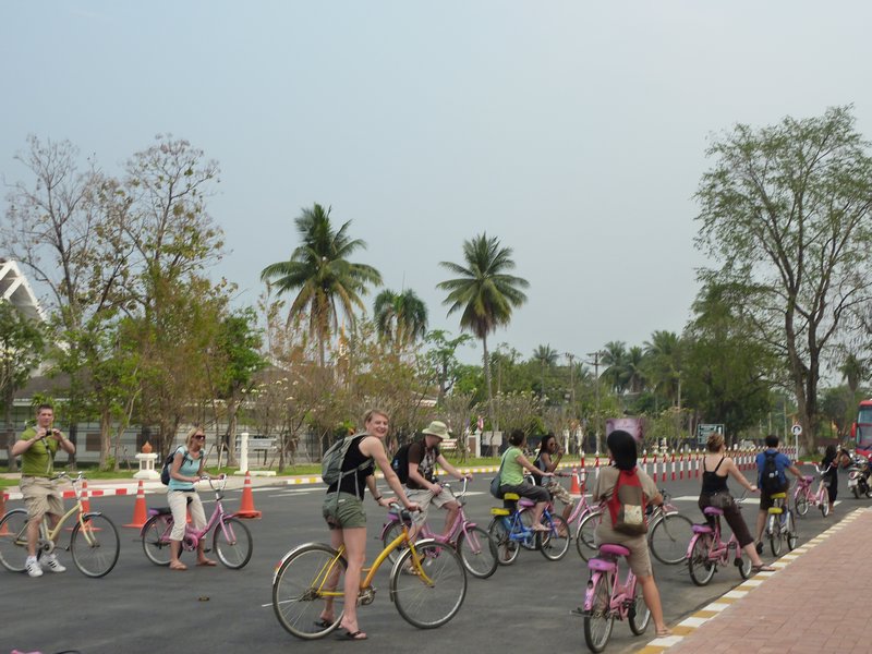 Cycling around Sukhothai