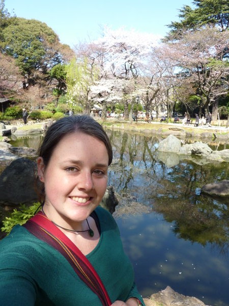 Me at the ponds at Yasukuni Shrine
