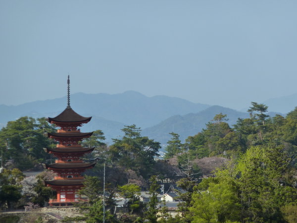 Five tiered pagoda