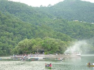Temple on the lake at Pokhara