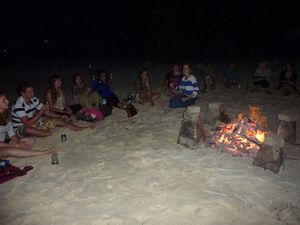 Bonfire at Gili Meno