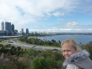 Bobbie and a view of Perth
