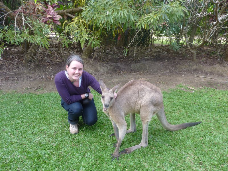 Me and a big kangeroo