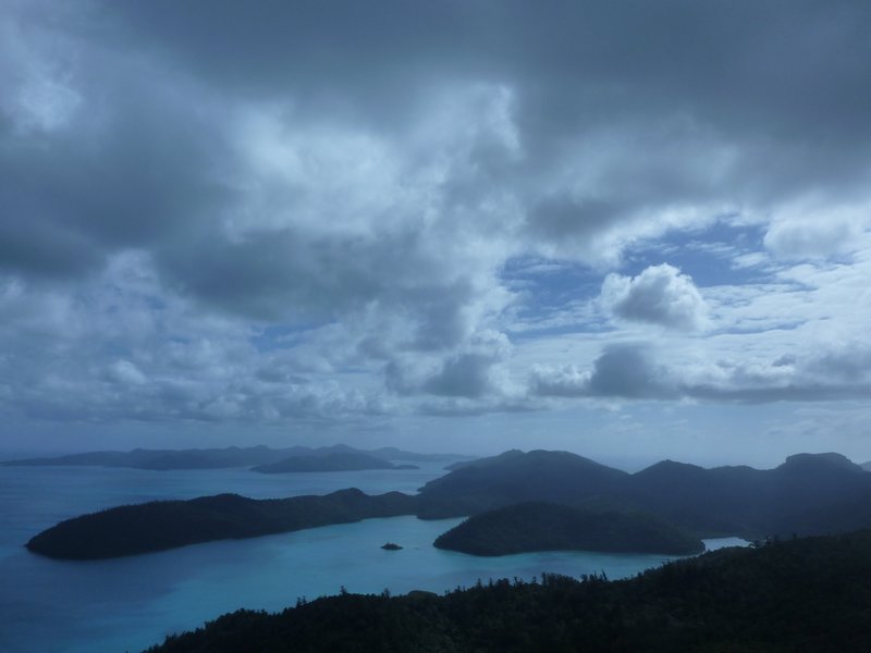 Looking out over the Whitsunday Islands