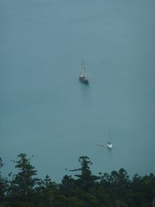 Looking out over the Whitsunday Islands