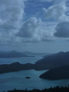 Looking out over the Whitsunday Islands