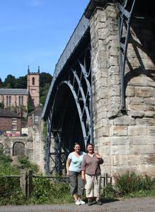 Zita & Helen at the Iron Bridge