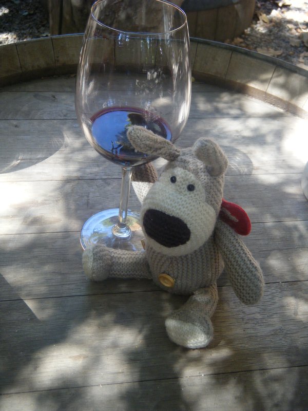 Rupert enjoying the wine