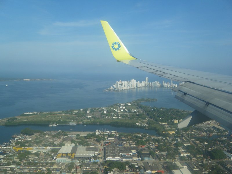 Flight into Cartagena