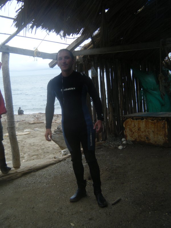 Tony in his wetsuit