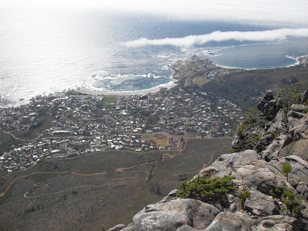 Table mountain view from top