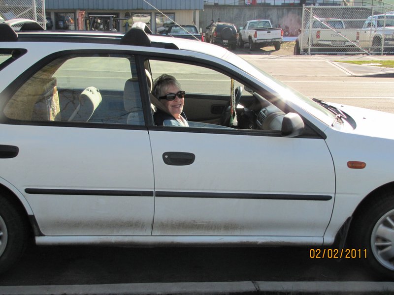Nana in the Subaru