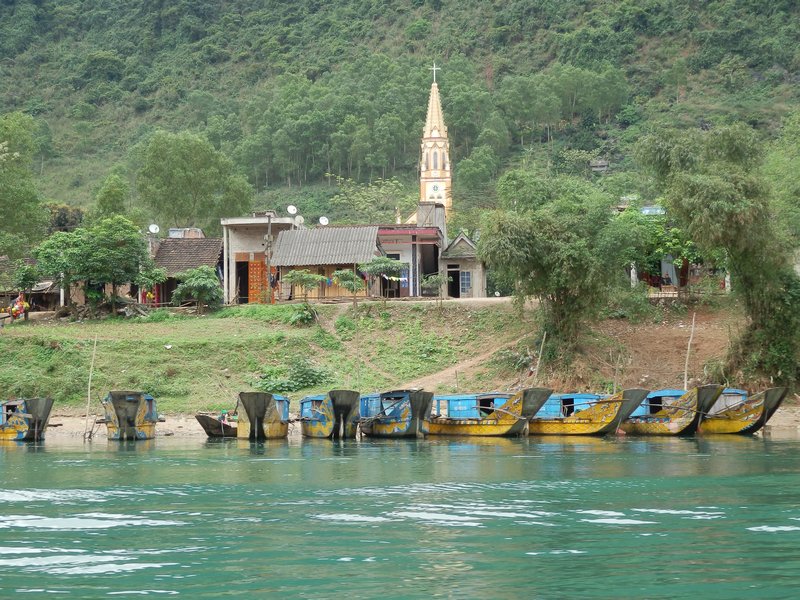 Catholic Church in village near Phong Nha