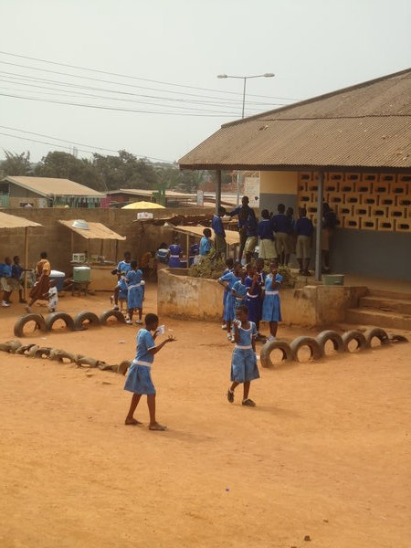 Ghanaian schoolyard
