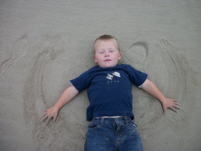 Brock Hamm in the sand