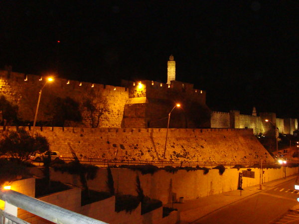 The old city at night
