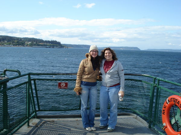 On ferry in Seattle