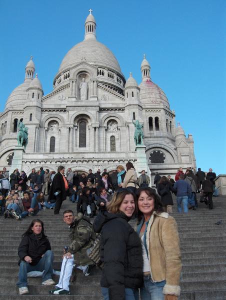 Vanessa & me at Sacre Coeur in Paris