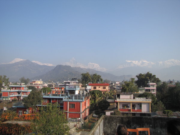 Pokhara with be Annapurna range at the back