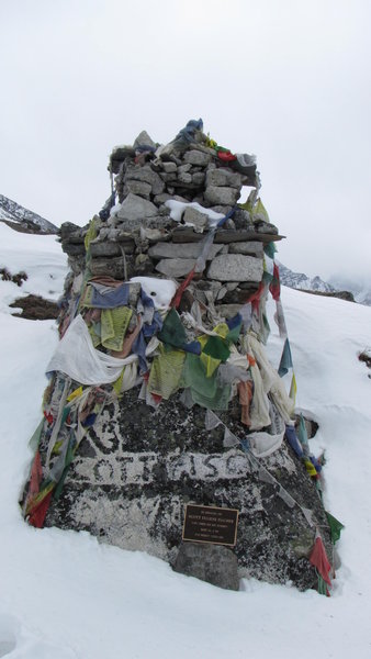 The Memorial for Scot Fischer, who died in the '96 everest deaster. If you want to know more, then read the best seller "Into Thin Air" from Jon Krakauer, who also wrote "into the wild"