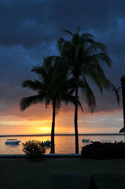 Mauritius Indian Ocean sunset