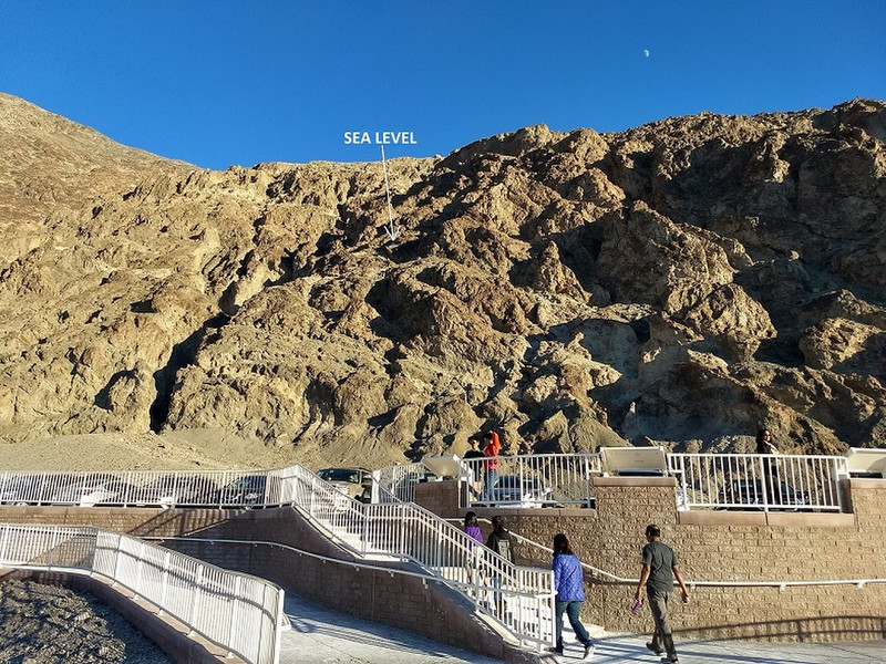 Stairs to the Badwater Basin parking area.