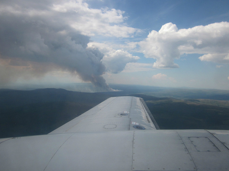 Forest Fire between Fairbanks and Coldfoot