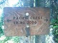 PCT Trail sign