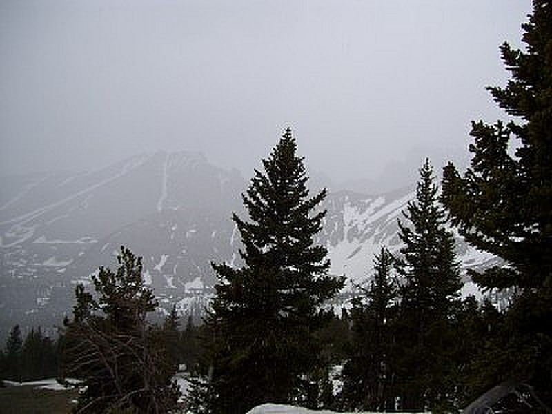 Snow on the peak