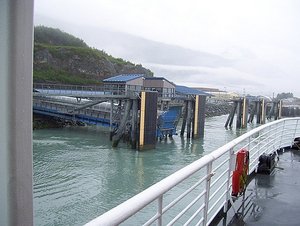 The ferry dock in Valdez