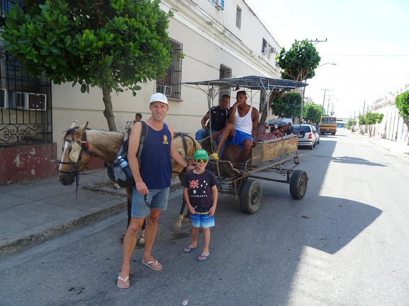 Horse and cart ride in Cienfuegos