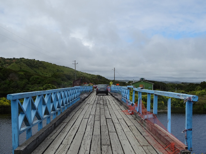Narrow bridge on road to Pacific Coast