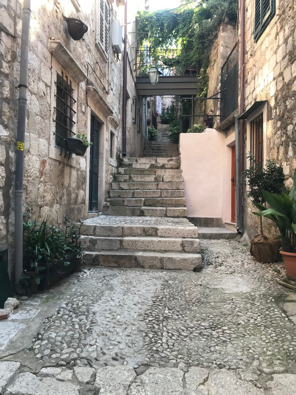 Steps to our door in Dubrovnik