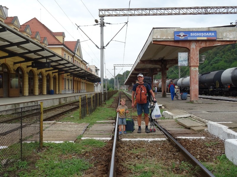 Typical Romanian train station
