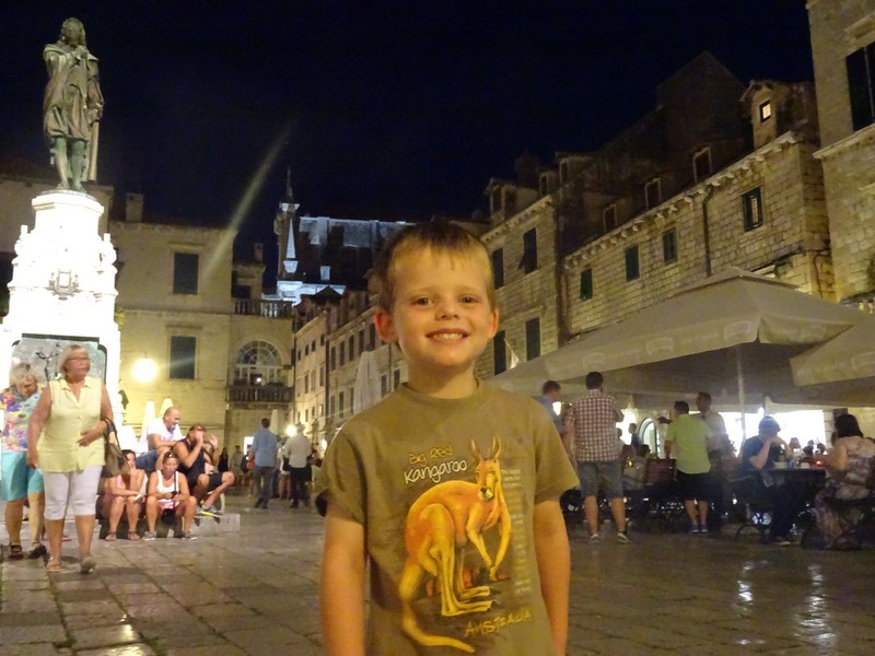 Night time in one of the main squares