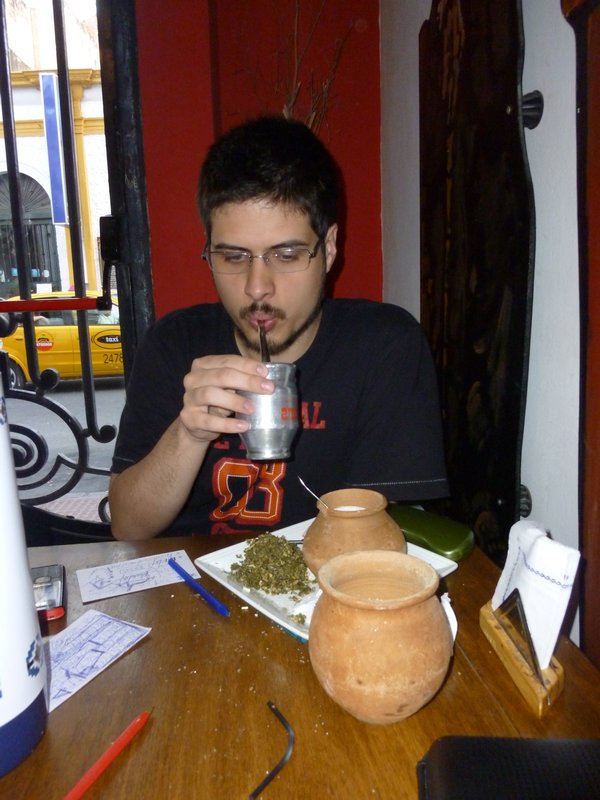 Drinking Mate with Benjamín