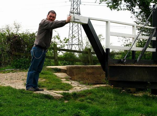 Mike Heaving Yet Another Swing Bridge