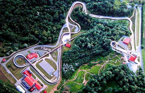 Bobsled Course from Above