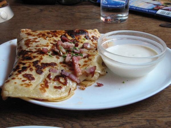 Cheese and Bacon Pancake
