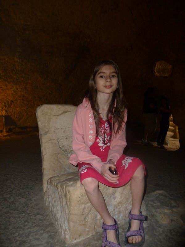 Me in a stone chair!
