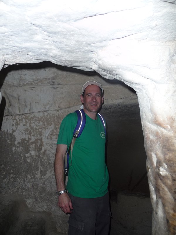 Dad in the caves