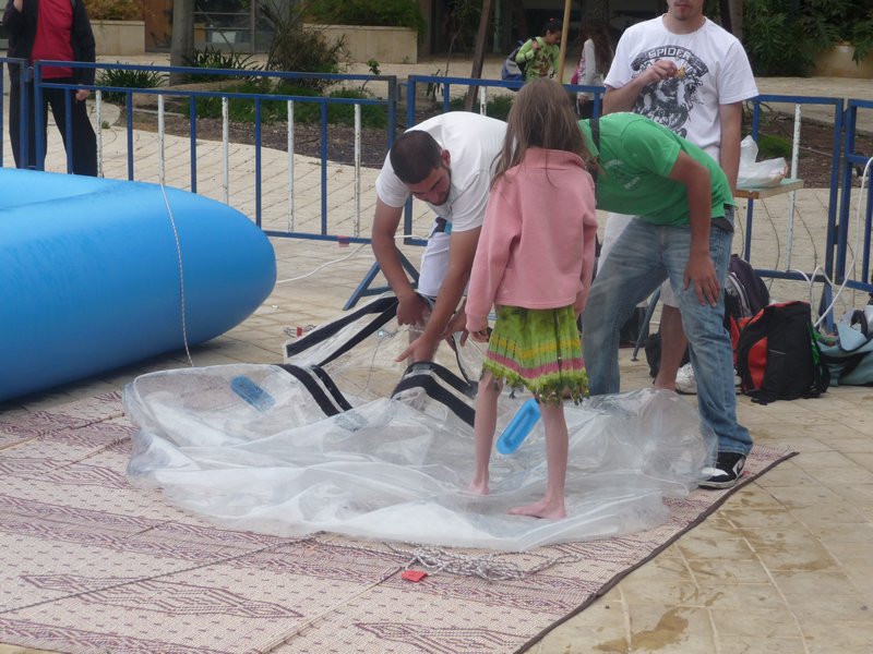 Bubble fun in Haifa