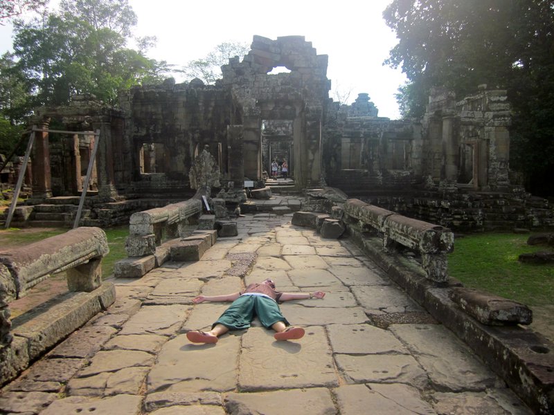 Exhaustion in Angkor